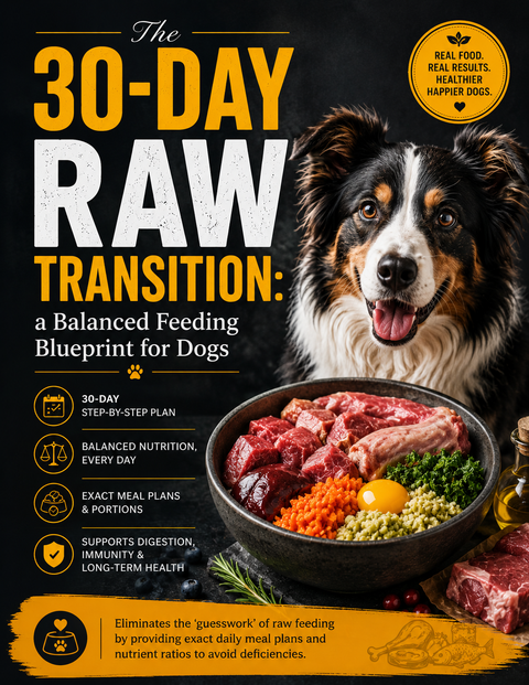 🥩 The 30 Days RAW Transition: A balanced feeding blueprint for dogs