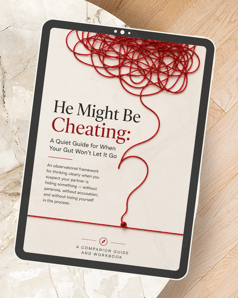 He Might Be Cheating: A Quiet Guide and Fillable Workbook for When Your Gut Won't Let It Go