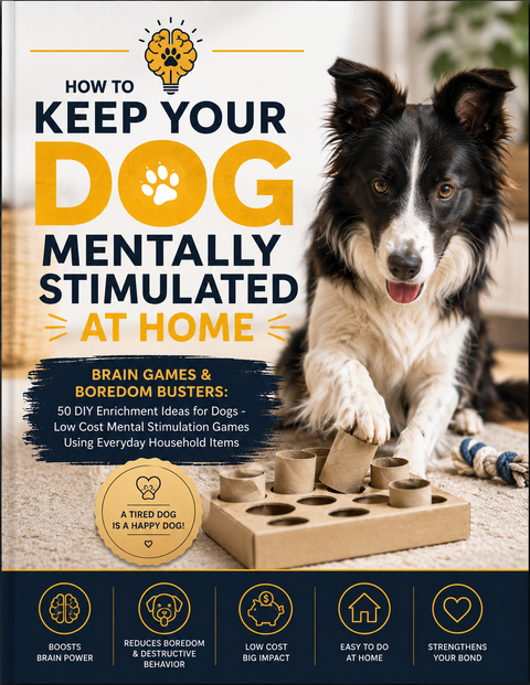 🧠 How to Keep Your Dog Mentally Stimulated at Home: 50 Low Cost Brain Games and DIY Enrichment Activities Using Everyday Household Items